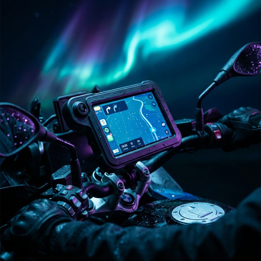 Écran CarPlay 5 pouces sur moto