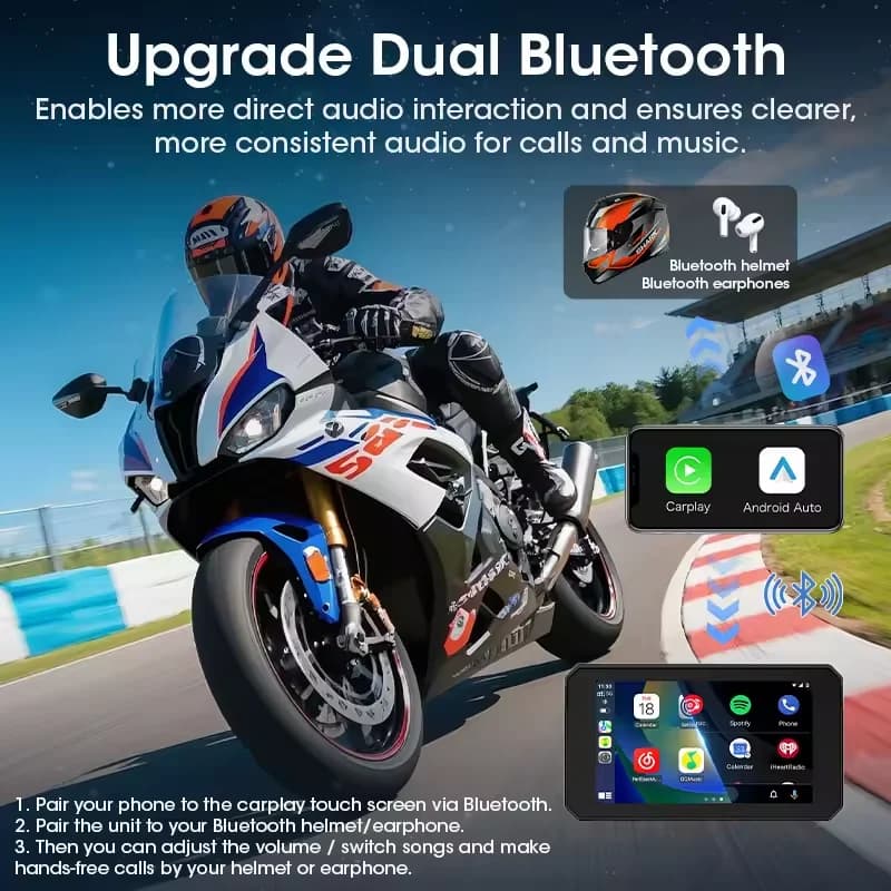 Ecran CarPlay 5 pouces interface