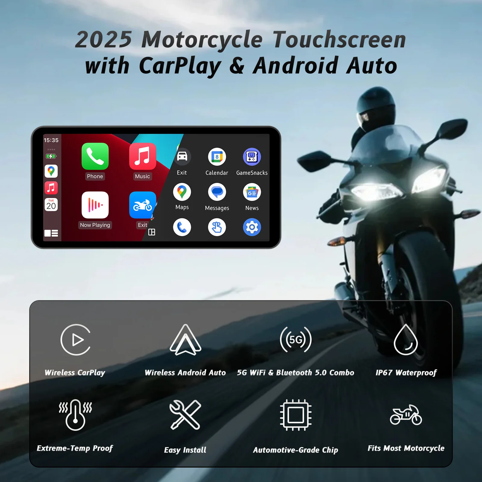 Ecran CarPlay 6 pouces detail